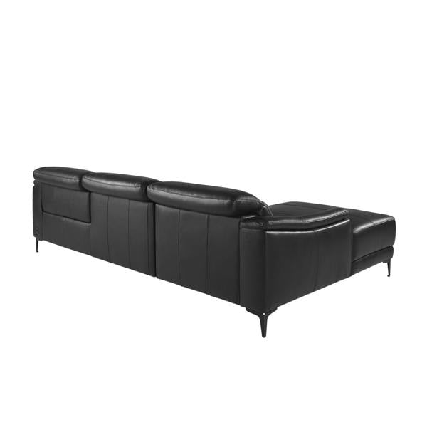 Angel Cerdá Relax corner sofa in black leather 6205/6206