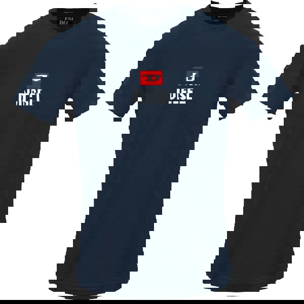 Diesel Just Small New D Logo Total Eclipse T-Shirt