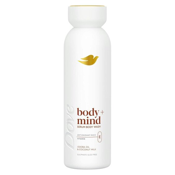 Dove Body + Mind Serum Body Wash Jojoba Oil Antioxidant & Vitamin E, 6x350ml