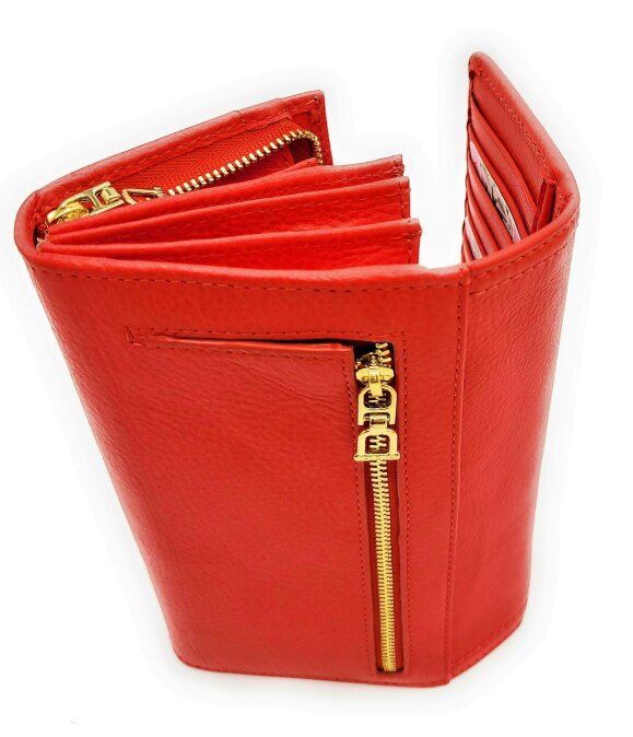 SADDLER BONNIE Real Leather Designer RFID Multi-section Purse  | Gift Boxed
