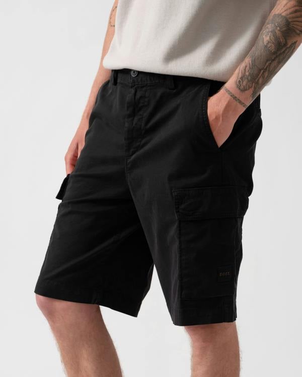 BOSS Orange Sisla Mens Cargo Shorts - Black 001