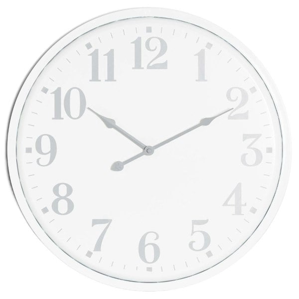 Hill Interiors Aubrey Wall Clock - White