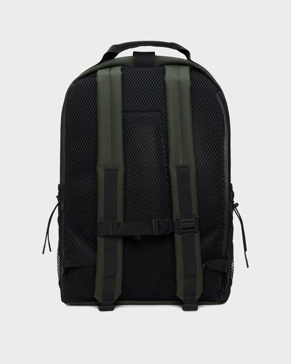 Rains Trail Clip Front Backpack - 03 Green | CHO | Designer Unisex Bags