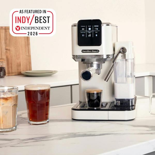 Hamilton Beach BaristaPro+ Touch 8-in-1 Espresso Machine Cream