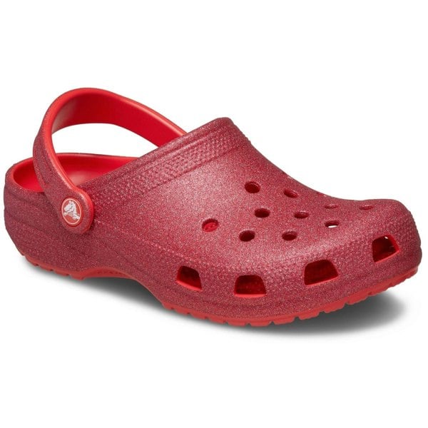 Crocs Classic Glitter Clog Unisex - Cherry Red
