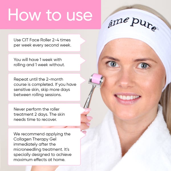 Âme Pure CIT FACE ROLLER 0.5 mm - Microneedling Derma Roller For Face