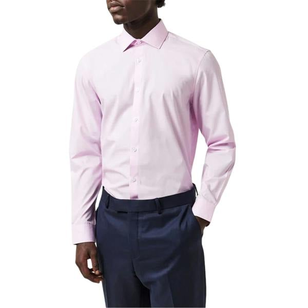Twisted Tailor Mens Slim Formal Shirt - Pink - 