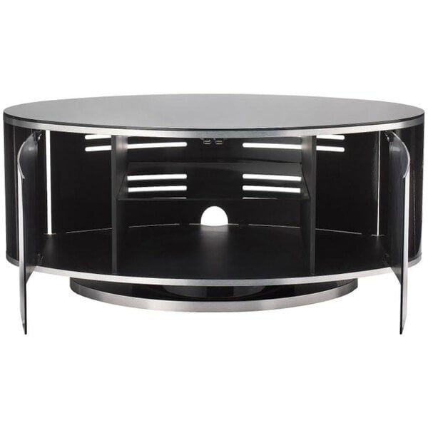 MDA Designs Luna Beam Thru Remote Friendly up to 50" LED/LCD/Plasma Gloss Black Luxury TV Cabinet Stand