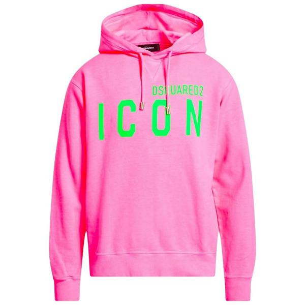 DSQUARED2 Icon Regular Fit Pink Hoodie L