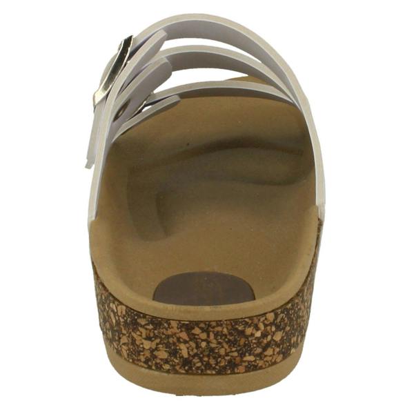 Spot On Ladies Spot On Three Buckle Mules
