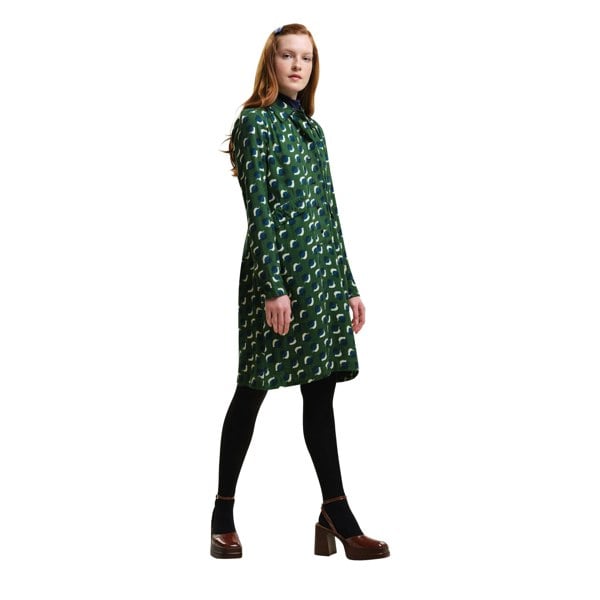 Regatta Womens/Ladies Orla Kiely Leaf Print Dress - Shadow Elm Emerald