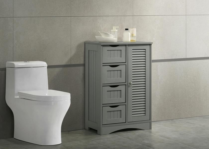 Timber Art Design Modern Freestanding Bathroom Storage Cabinet Unit