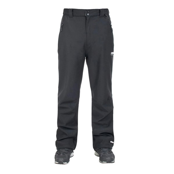 Trespass Mens Hemic Softshell Trousers - Black X