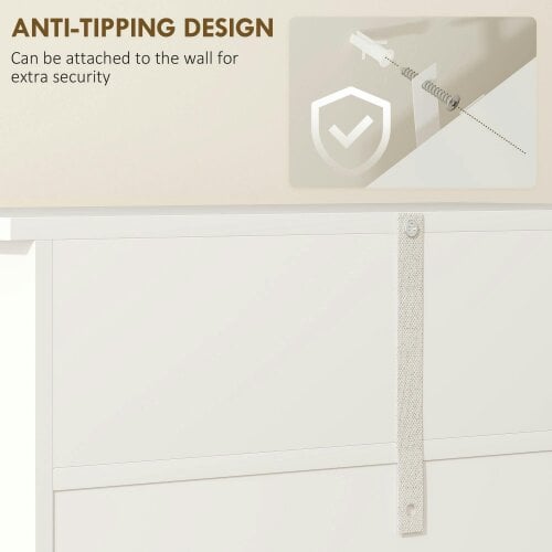 Wyld Haus Zilu Freestanding Bathroom Storage Cabinet With 2 Drawers And Cupboard Traditional White Finish 75x60cm