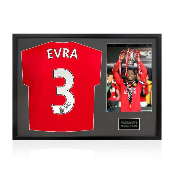 Patrice Evra Signed Manchester United Classic Frame