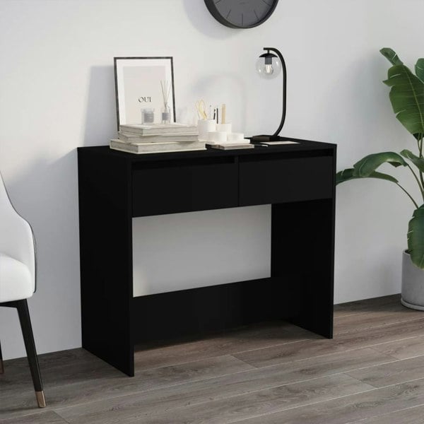 Berkfield Console Table Black 89x41x76.5 cm Steel