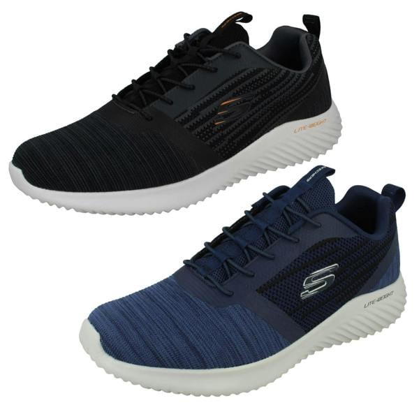 Skechers Mens Skechers Slip On Comfort Trainers Bounder 52504