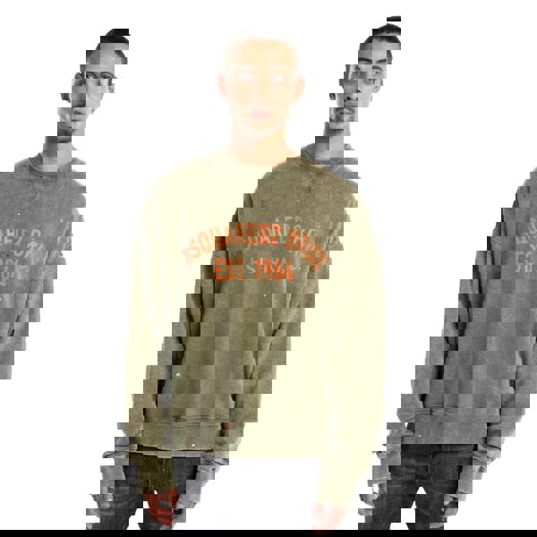 Dsquared2 Marble Dyed With Vanish Spot Cypro Fit Sweatshirt Military Green M