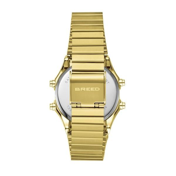 Breed Terra LCD Bracelet Watch - Gold - BRD9703