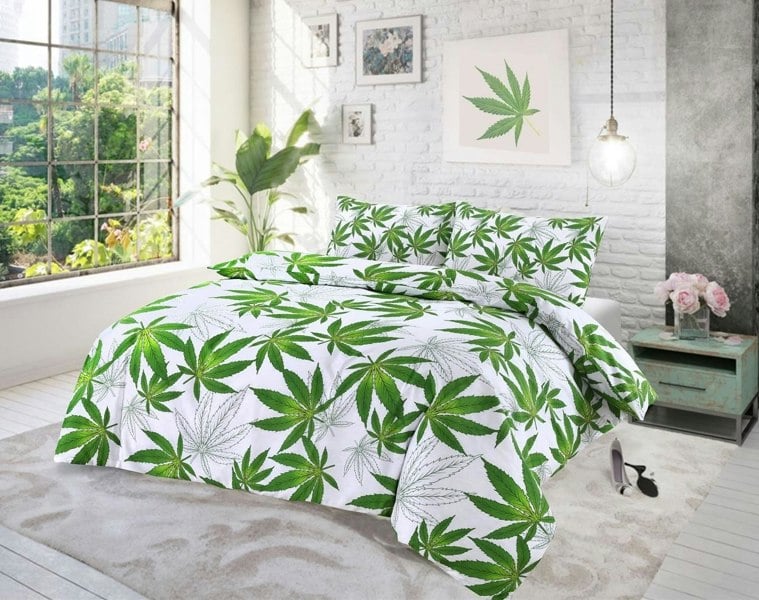 HomeSpace Direct Floral Duvet Cover Set Leaf Bedding