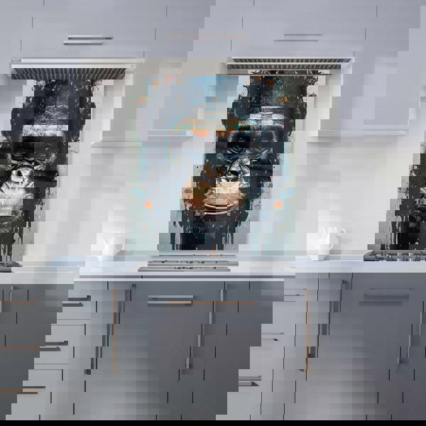 Warren Reed - Designer Gorilla Face Splashart Kitchen Splashback