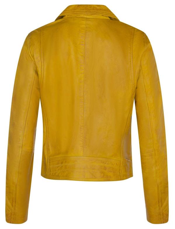 Womens Classic Leather Brando Biker Jacket-Loughton - Upperclass Fashions 