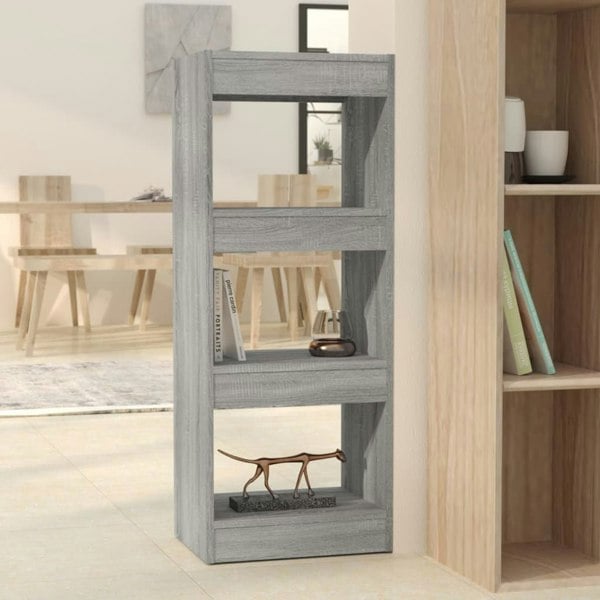 Berkfield Book Cabinet/Room Divider Grey Sonoma 40x30x103 cm Engineered Wood