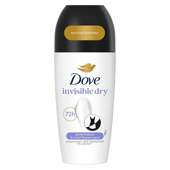 Dove Invisible Dry Roll On Anti-Perspirant Long Lasting Fragrance 48H, 3x50ml