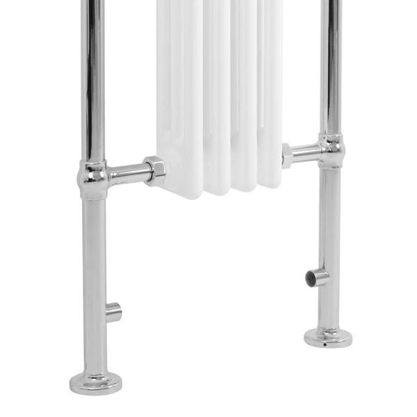 Monstershop Traditional Heated Towel Rail Radiator – 950mm x 480mm  – White