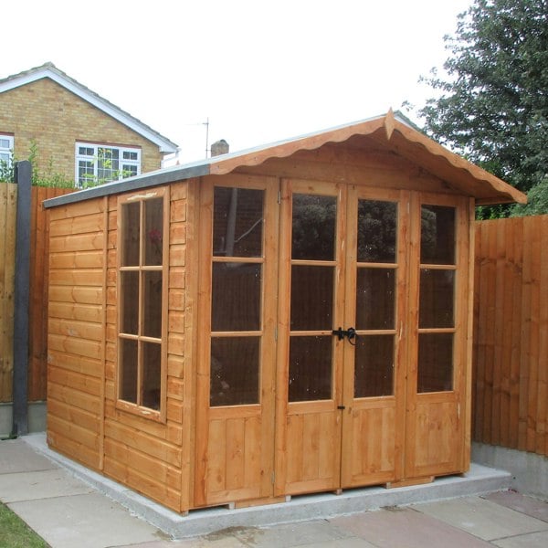 Shire 7x7 Kensington Summerhouse 12mm shiplap interlock cladding