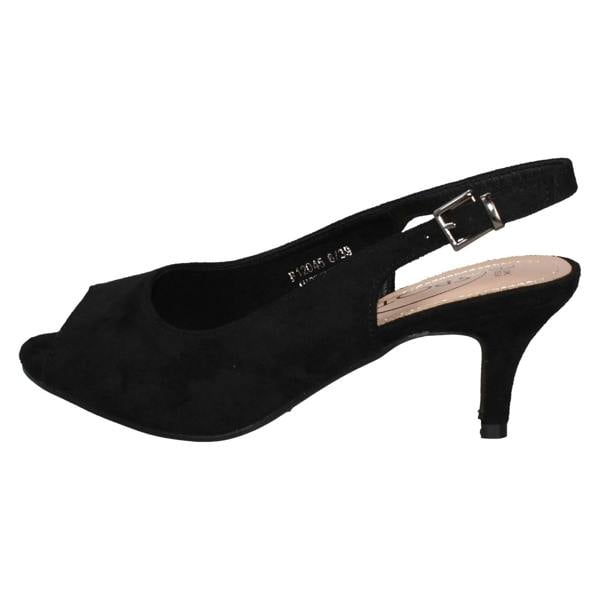 Spot On Ladies Spot On Peep Toe Buckle Sling Wide Fitting Sandals F12045