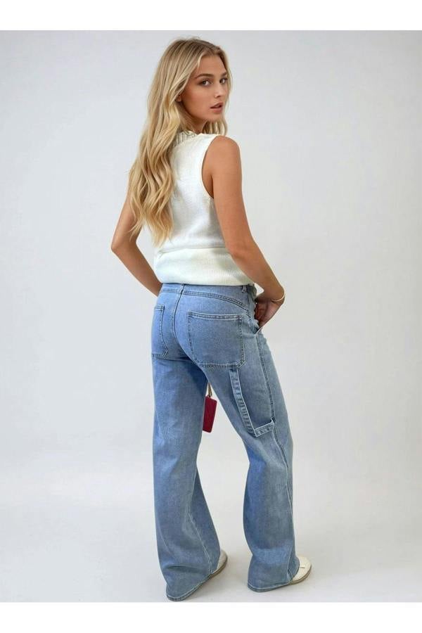 Margaret Loose Straight Leg Jeans - Denim