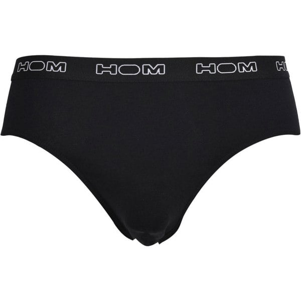 Hom Boxerlines 3-Pack Basic Briefs, Black/Navy/Grey