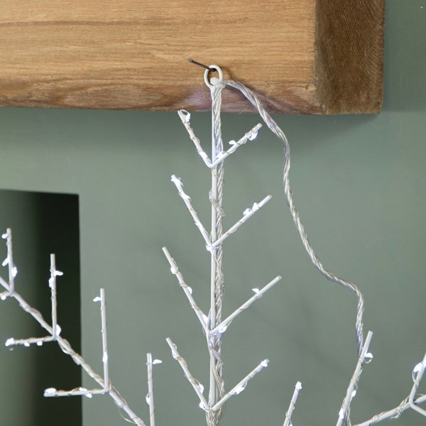 Samuel Alexander 50 x 50cm Light up Metal Christmas Snowflake with 132 Multi-Action White LEDs