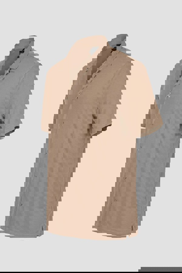 ENORSIA Mens Revere Collar Short Sleeve Jersey Shirt