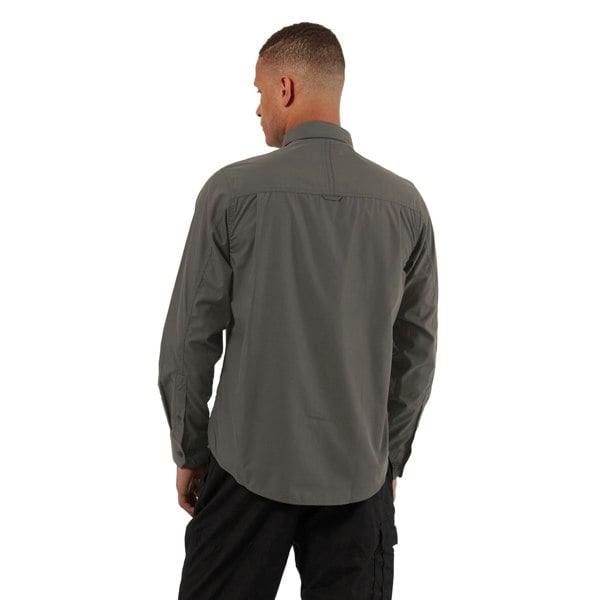 Craghoppers Mens Expert Kiwi Long-Sleeved Shirt - Carbon Grey