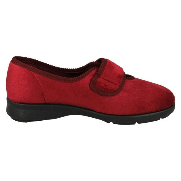 DB Shoes Ladies DB Shoes 2V Fitting Strap Fastening Slippers Caroline 2
