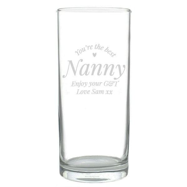 Personalised Memento Company Personalised You Are The Best Hi Ball Glass
