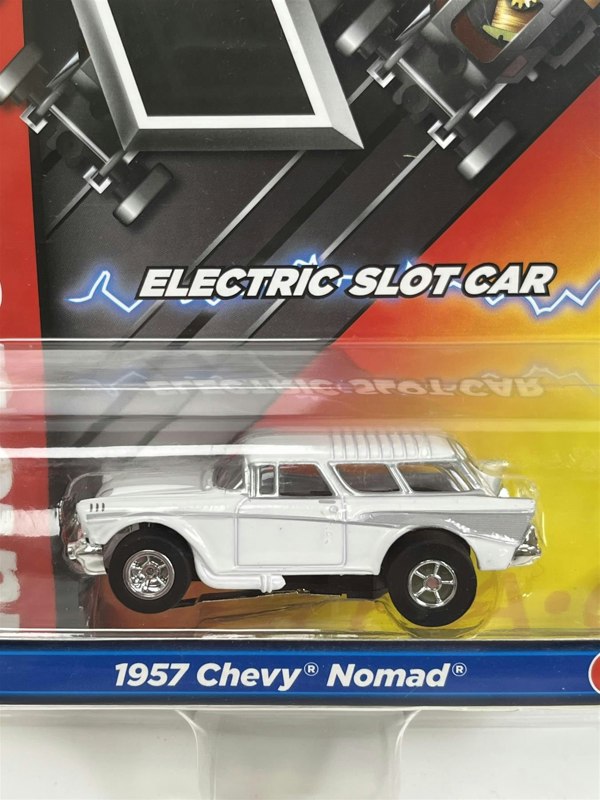 Auto World Slot Cars 1957 Chevy Nomad White HO Scale Slot Car X Traction Auto World SC368-1