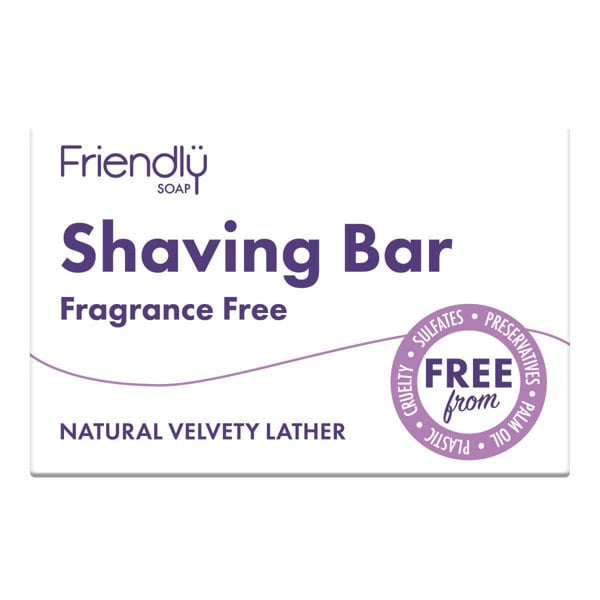 Friendly soap fragrance free shaving bar pack