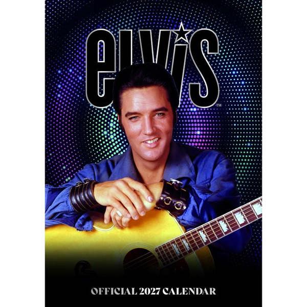 Elvis Presley A3 Calendar 2027, Wall Calendars, Month To View, Entertainment, Gift