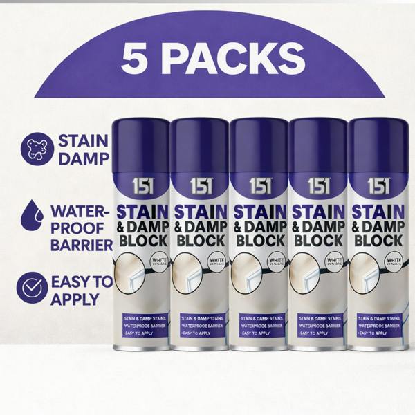 151 5X 151 Stain & Damp Block White Satin Finish 400ml
