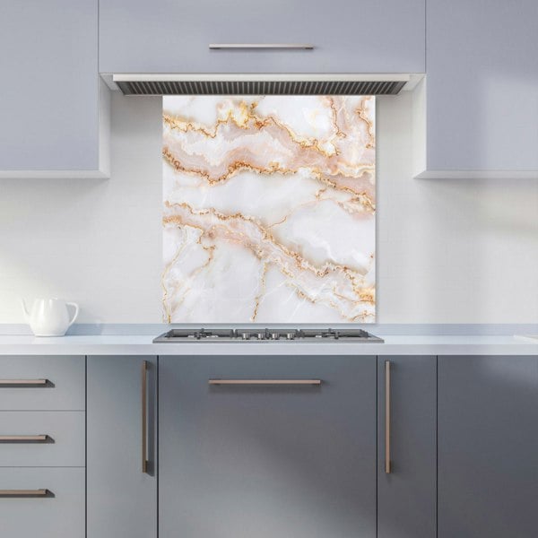 Warren Reed - Designer Peach Quartz Effect Kitchen Splashback