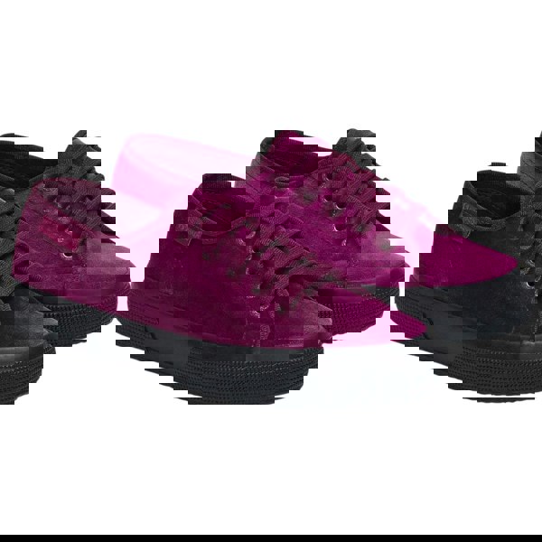 Superga Unisex Adult 2750 Velvet Trainers - Fuchsia/Black