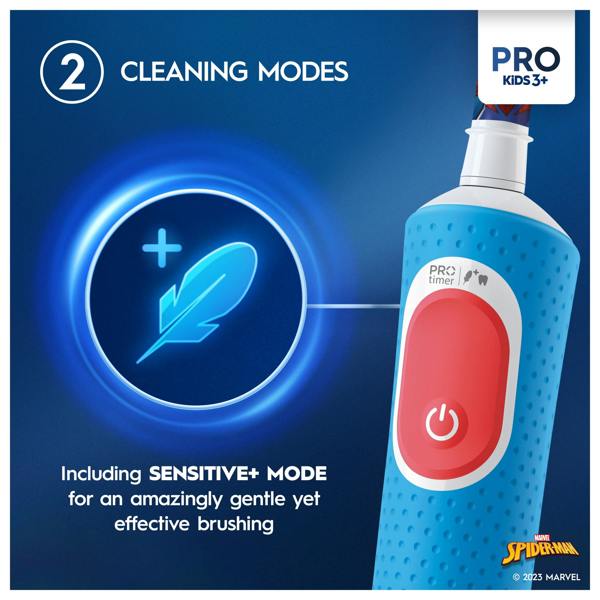 Oral-B Pro Kids Spider-Man Electric Toothbrush Designed By Braun