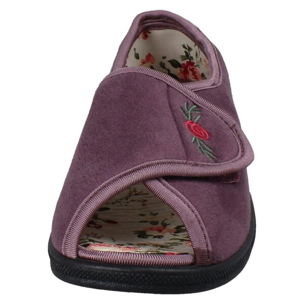 Jo & Joe Ladies Jo & Joe Hook And Loop Open Toe Slippers Martha