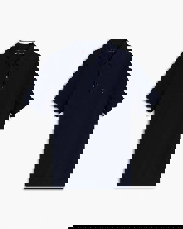 Tommy Hilfiger Essential Cotton Mens Knitted Polo - Desert Sky