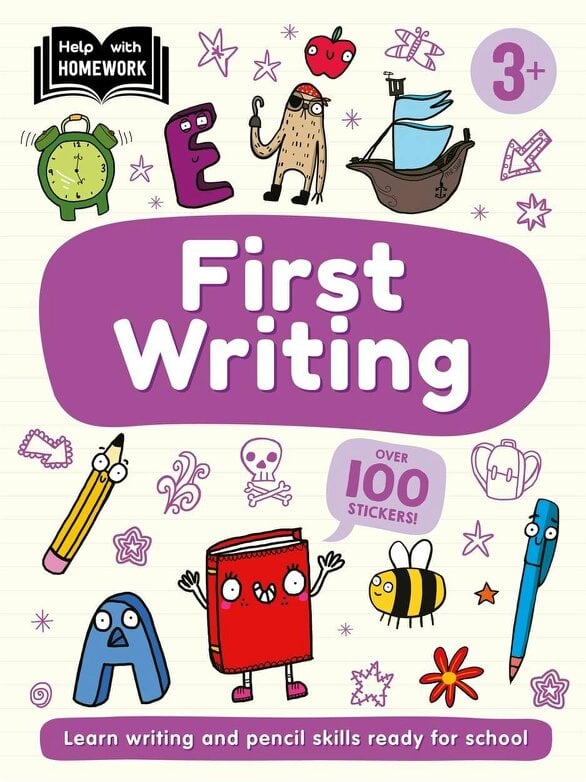 Help With Homework 5 Books Collection Set Age 3+ (Early Learning Skills, First Reading, First Writing, Letters, Numbers)
