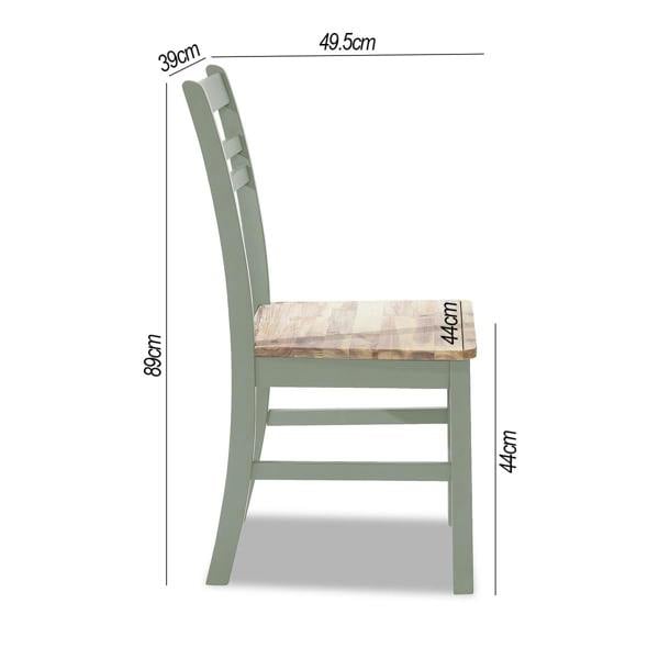Statement Furniture Florence Wooden Chair Country Style with Acacia Wood Seat