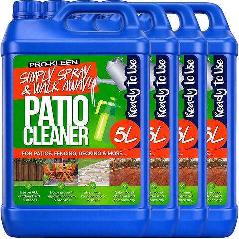 ProKleen Pro-Kleen Patio Cleaner Ready to Use Simply Spray & Walk Away Green Mould and Algae Remover 20L